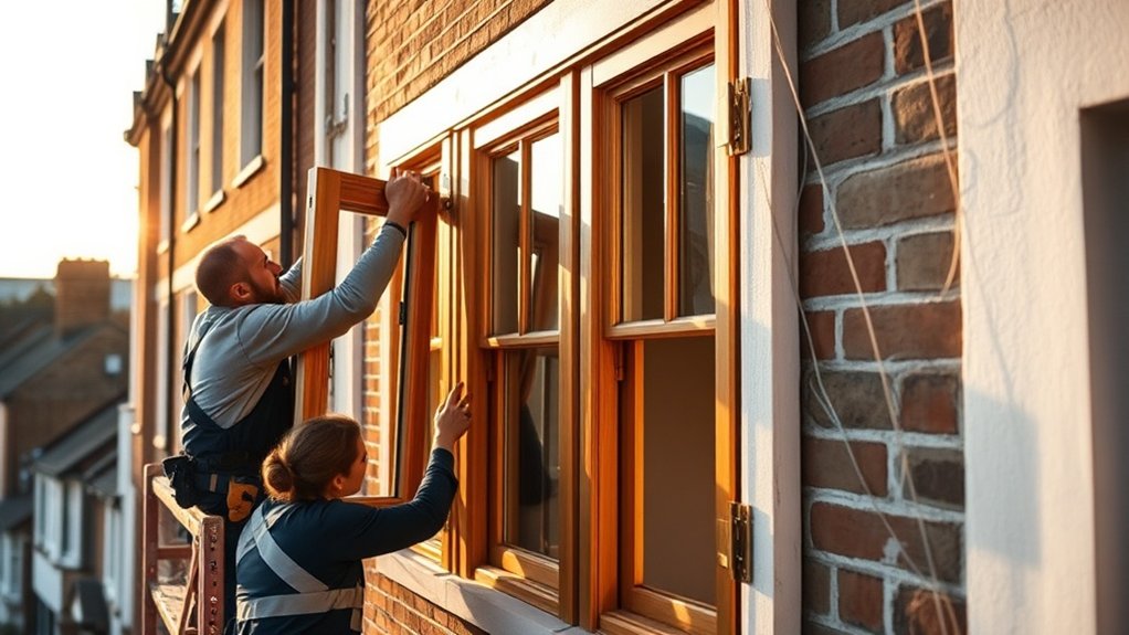 Wooden Window Installation Enfield